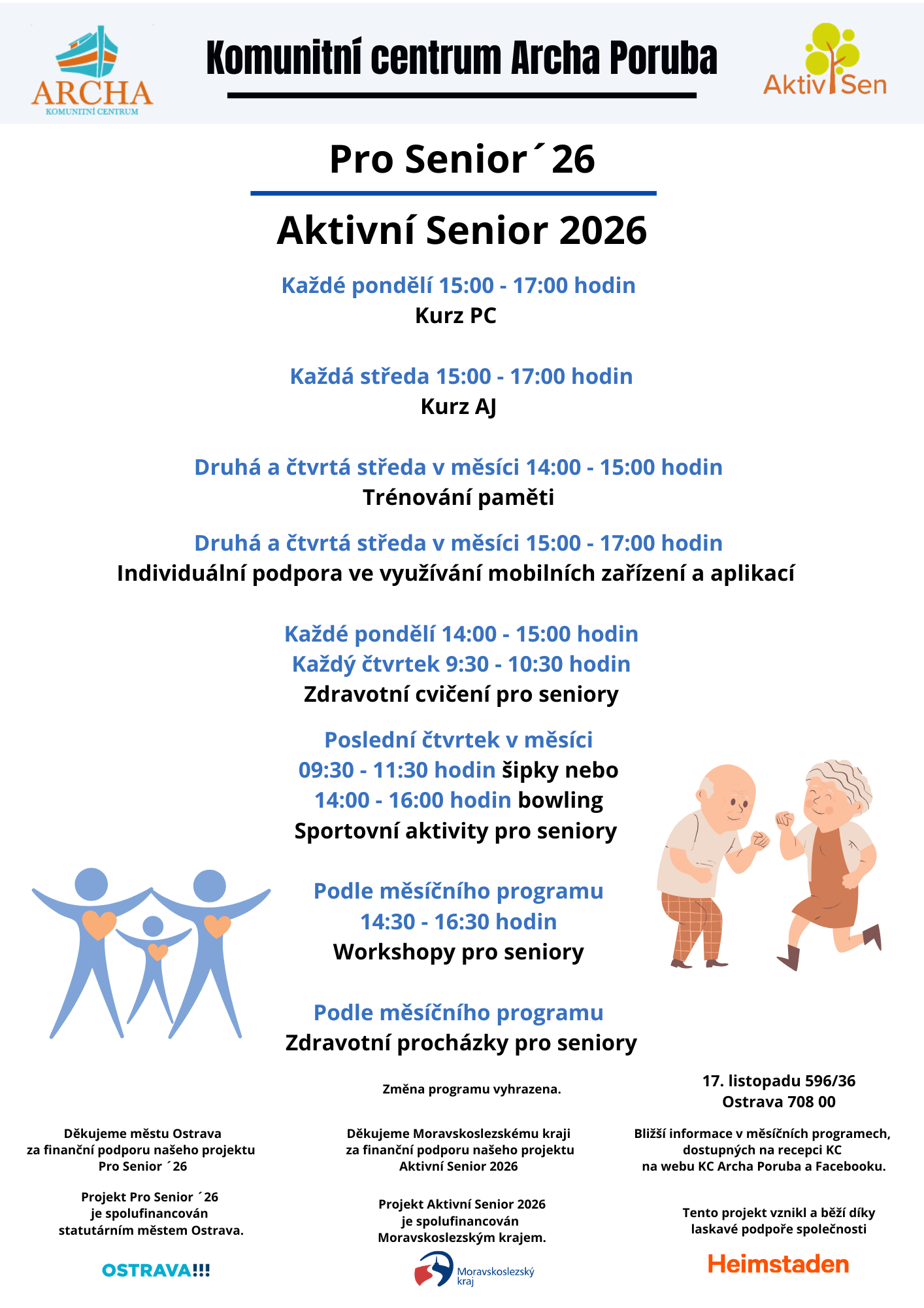 Děkujeme statutárnímu městu Ostrava
